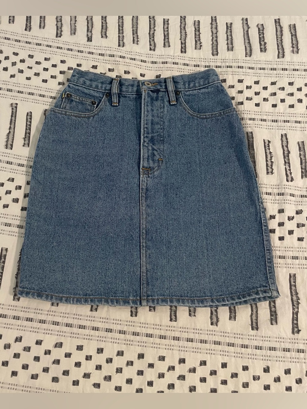 Vintage 90s Esprit Jeans Denim Mini Skirt High Waisted Made in USA